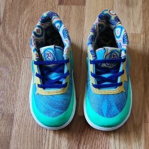 Kids Blue and Yellow Sneakers